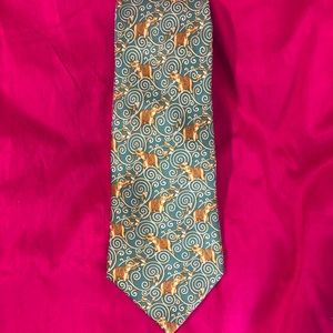 CHIC MEN’S SILK TIE BY LANVIN PARIS MADE IN FRANCE